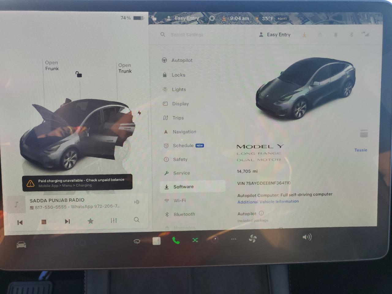 2022 TESLA MODEL Y  VIN:7SAYGDEE8NF364110