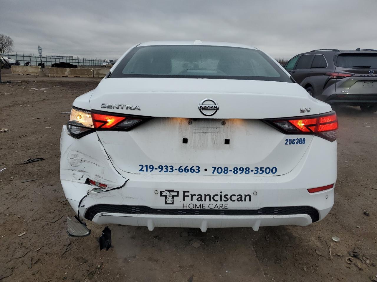 2022 NISSAN SENTRA SV VIN:3N1AB8CV9NY247523