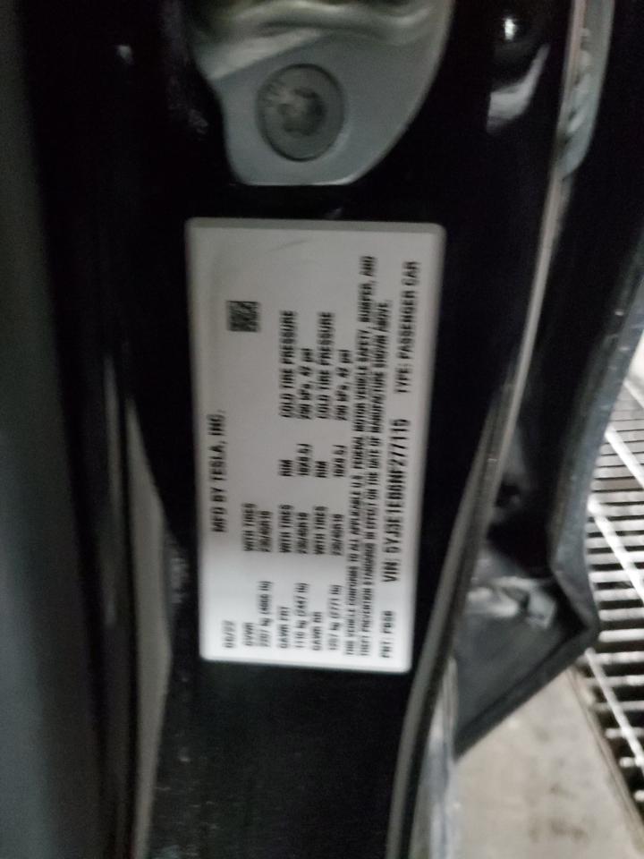 2022 TESLA MODEL 3  VIN:5YJ3E1EB8NF277115