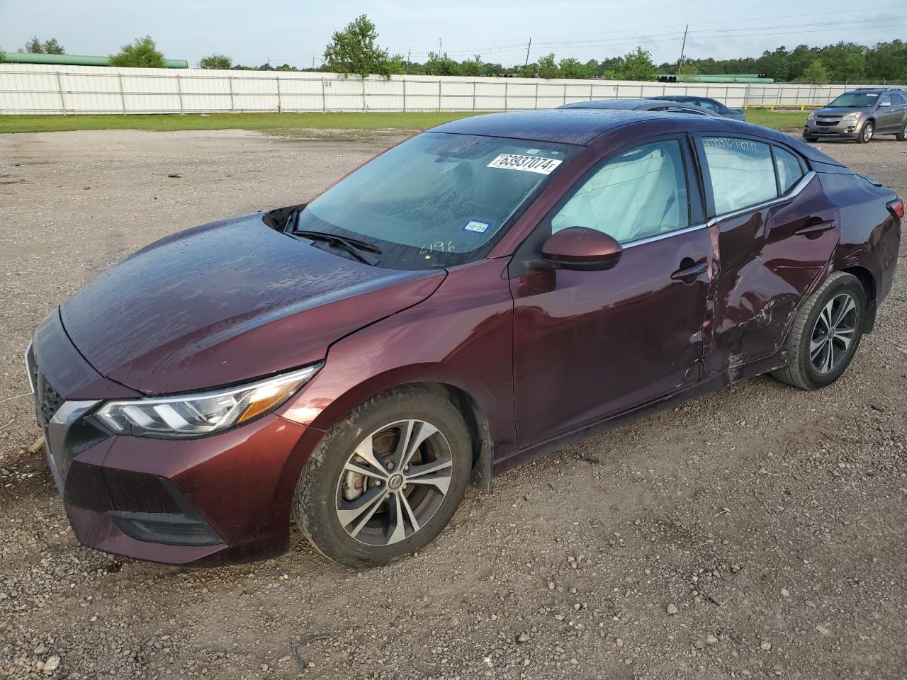 2022 NISSAN SENTRA SV VIN:3N1AB8CV1NY296196