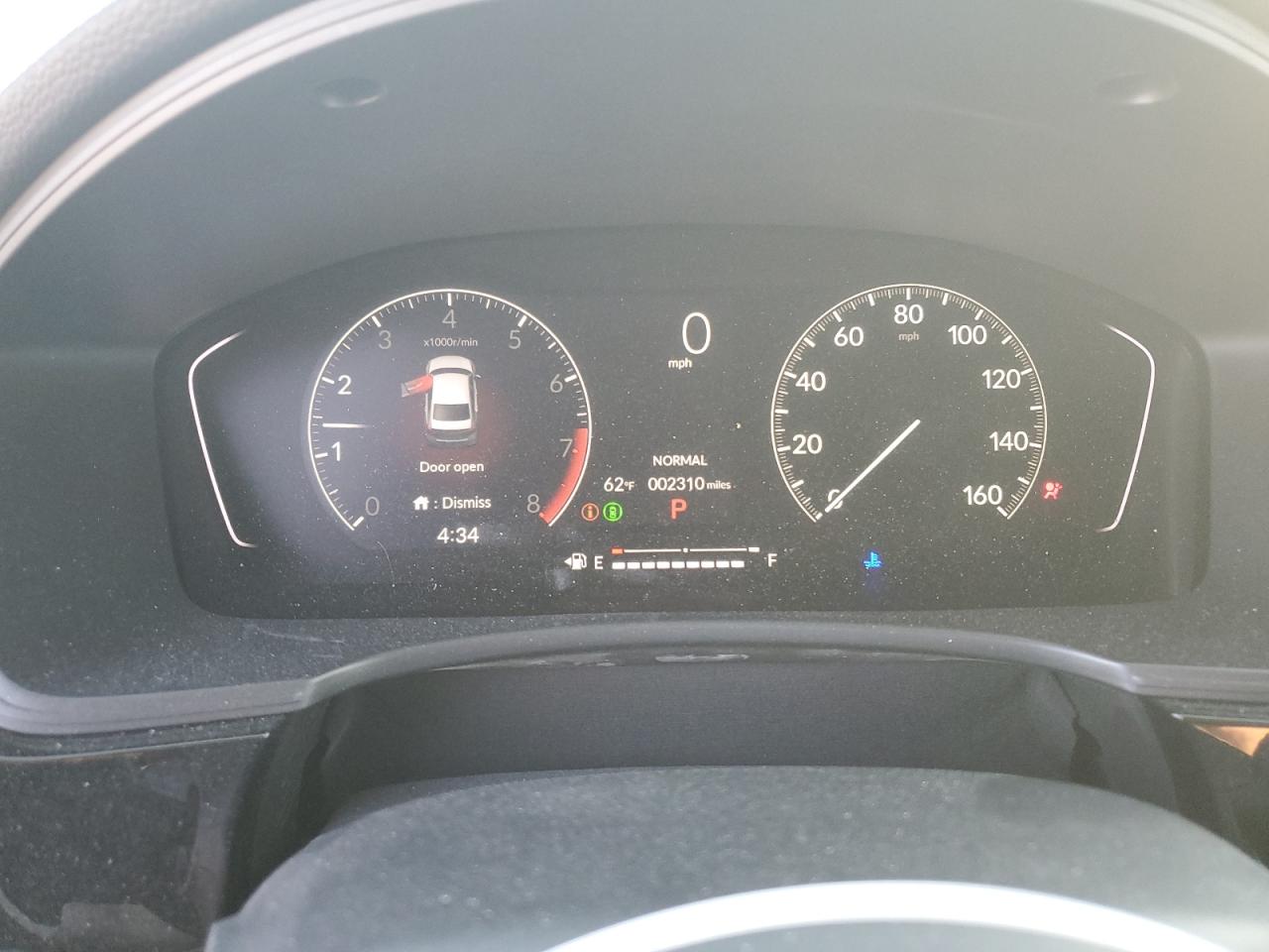2023 HONDA CIVIC SPORT VIN:2HGFE2F54PH526097