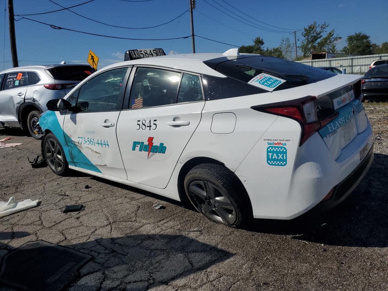 2022 TOYOTA PRIUS NIGHT SHADE VIN:JTDKAMFU5N3177723