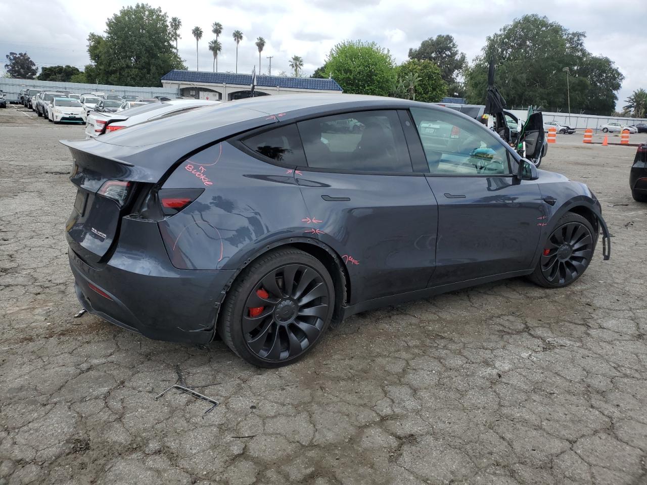 2022 TESLA MODEL Y  VIN:7SAYGDEF3NF406093