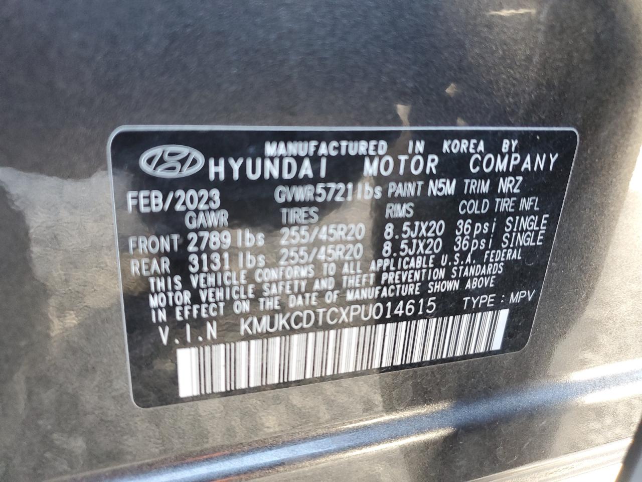 2023 GENESIS GV60 ADVANCED VIN:KMUKCDTCXPU014615