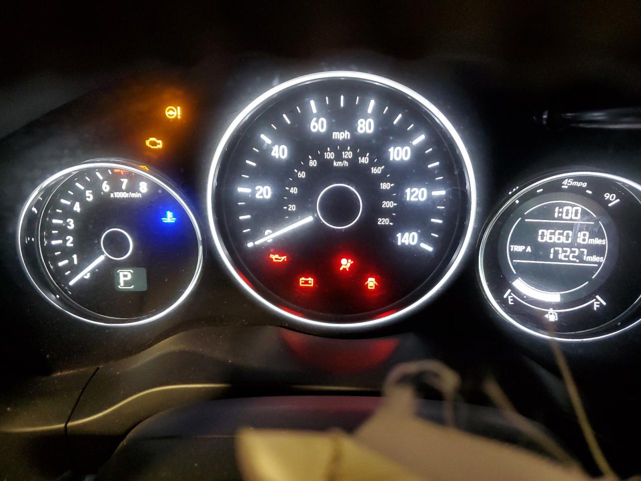 2022 HONDA HR-V SPORT VIN:3CZRU6H12NM704047