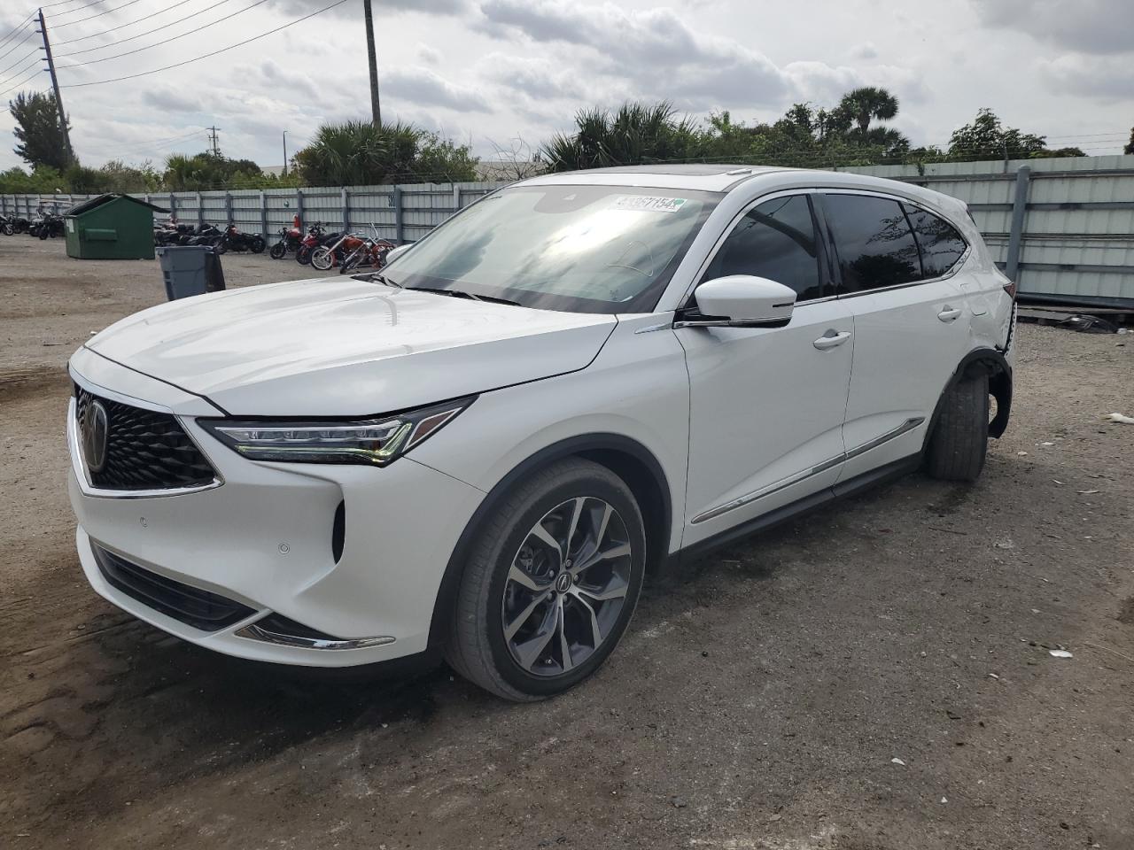 2022 ACURA MDX TECHNOLOGY VIN:5J8YD9H44NL005163