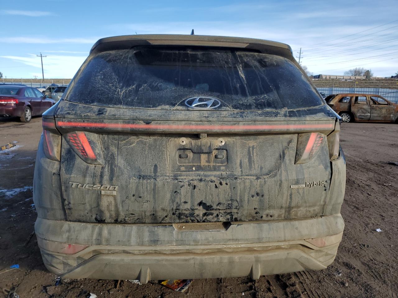 2022 HYUNDAI TUCSON BLUE VIN:KM8JBCA12NU050594