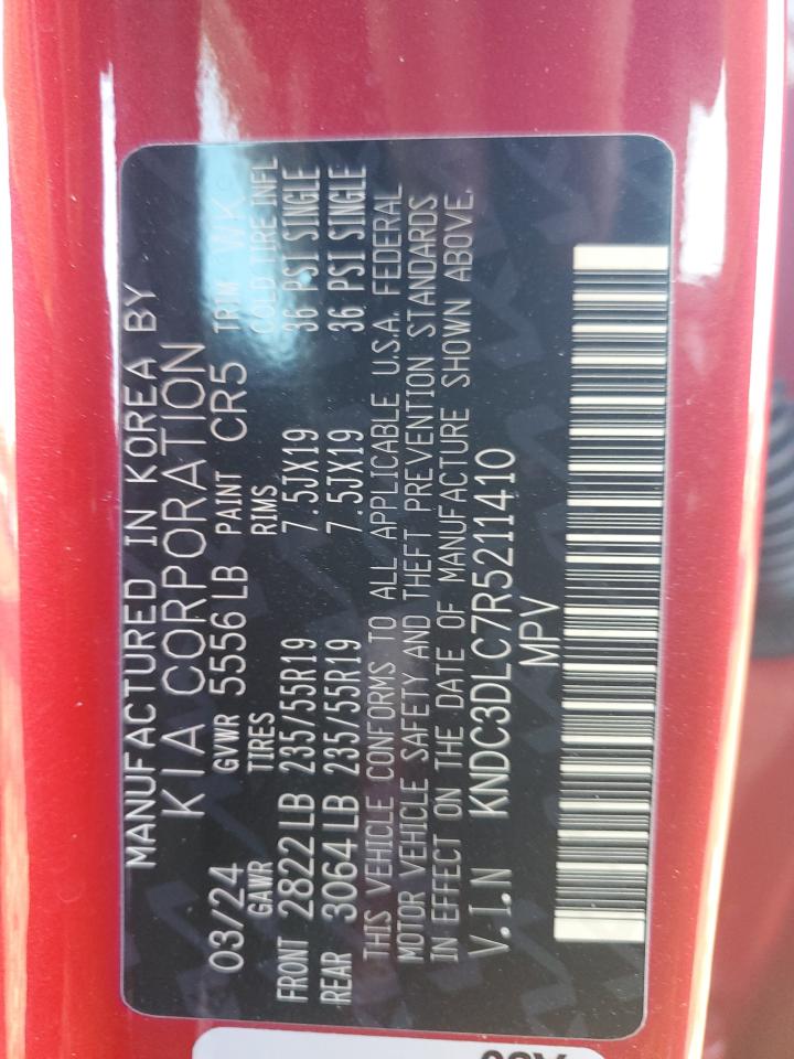 2024 KIA EV6 LIGHT VIN:KNDC3DLC7R5211410