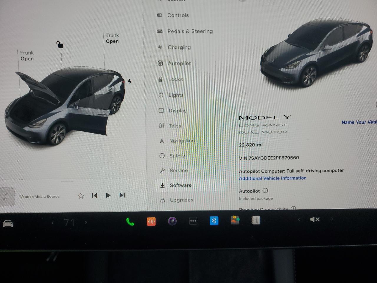 2023 TESLA MODEL Y  VIN:7SAYGDEE2PF879560