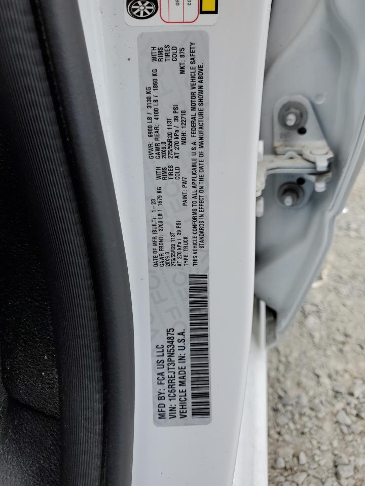 2023 RAM TRUCKS 1500 LARAM VIN:C6RREJT3PN534875