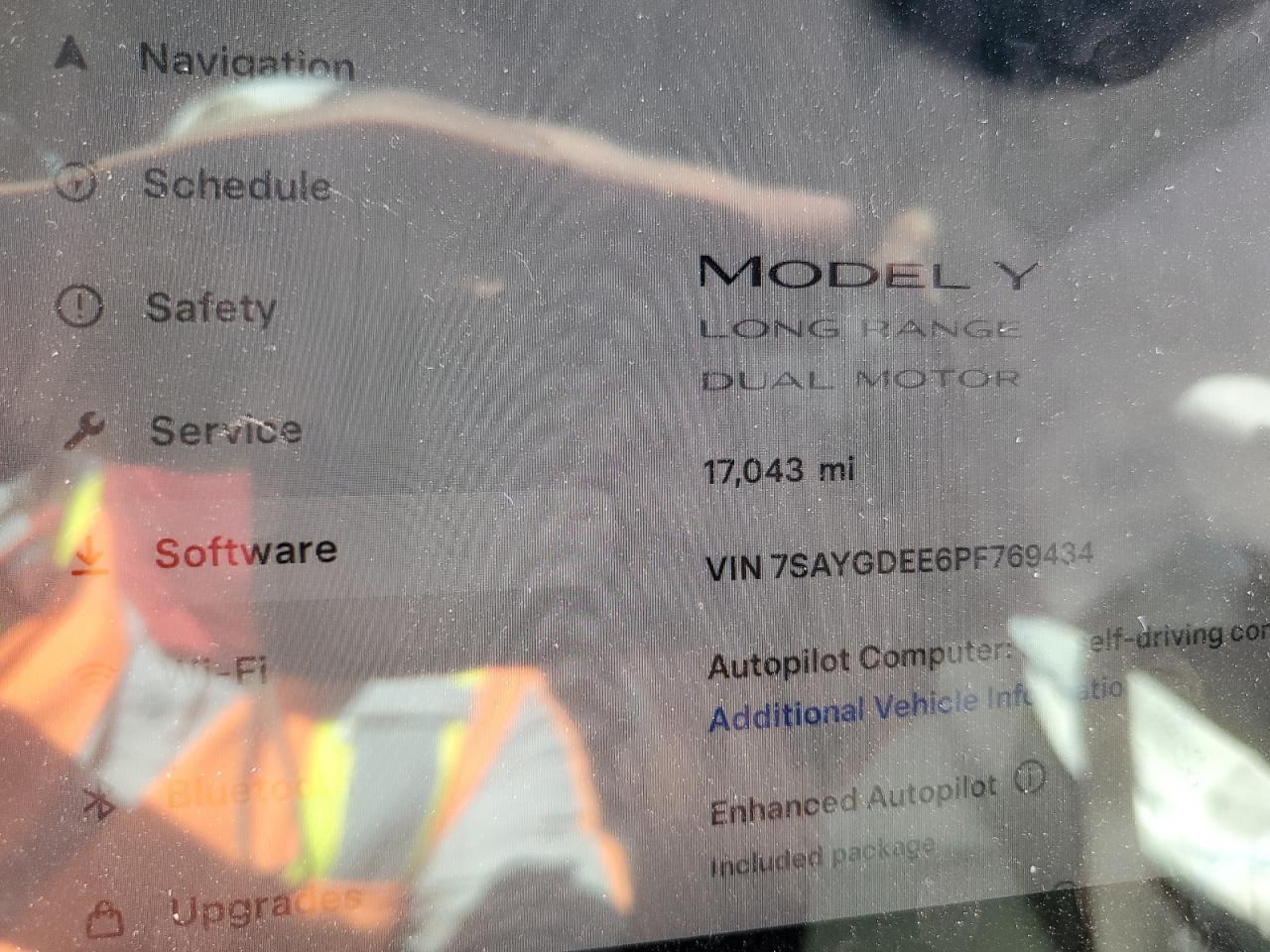 2023 TESLA MODEL Y  VIN:7SAYGDEE6PF769434