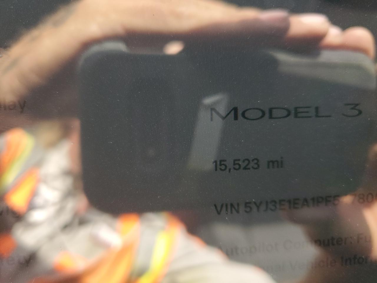 2023 TESLA MODEL 3  VIN:5YJ3E1EA1PF547800