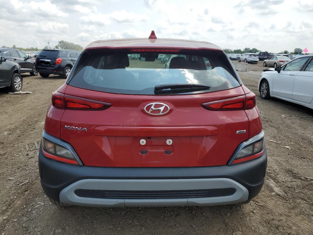 2022 HYUNDAI KONA SEL VIN:KM8K2CAB0NU857547