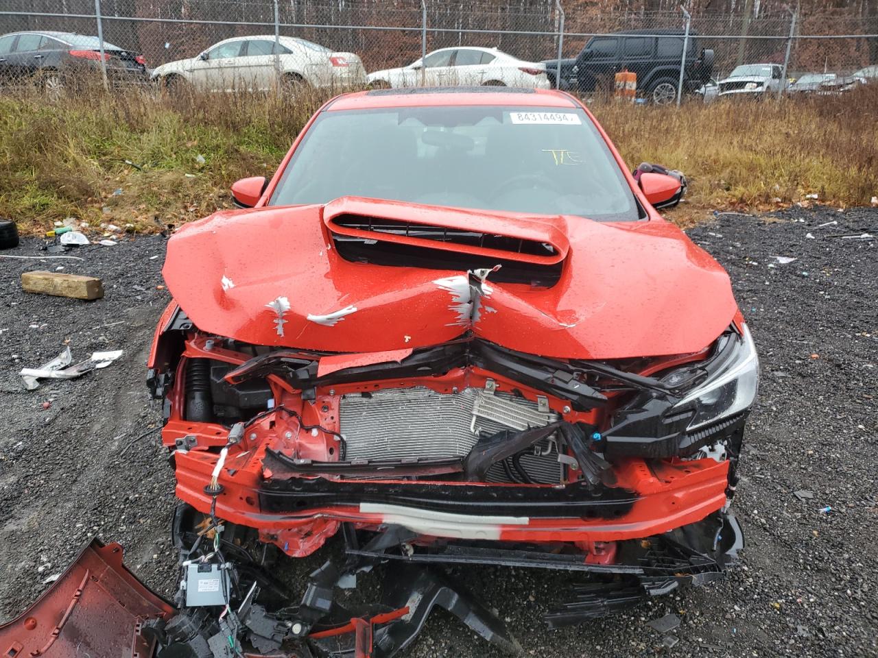 2022 SUBARU WRX GT VIN:JF1VBAU62N8028451