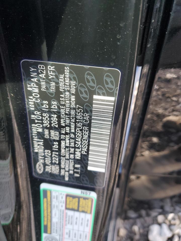 2023 HYUNDAI ELANTRA SEL VIN:KMHLS4AG6PU618657