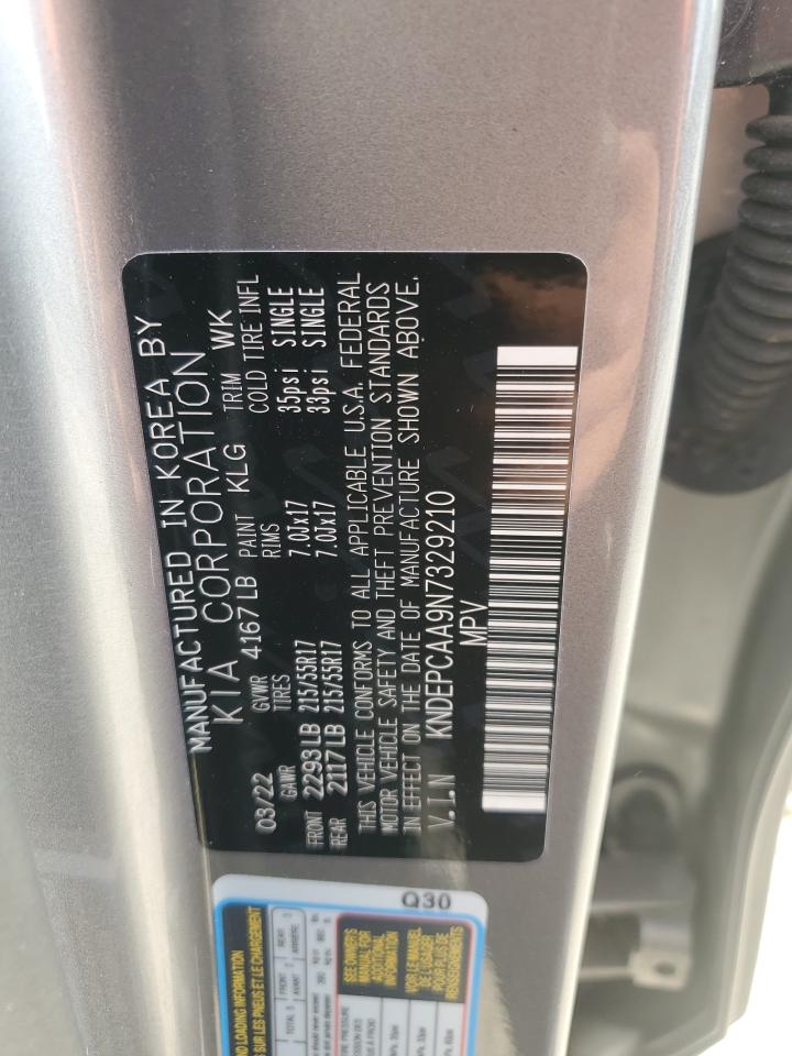 2022 KIA SELTOS LX VIN:KNDEPCAA9N7329210