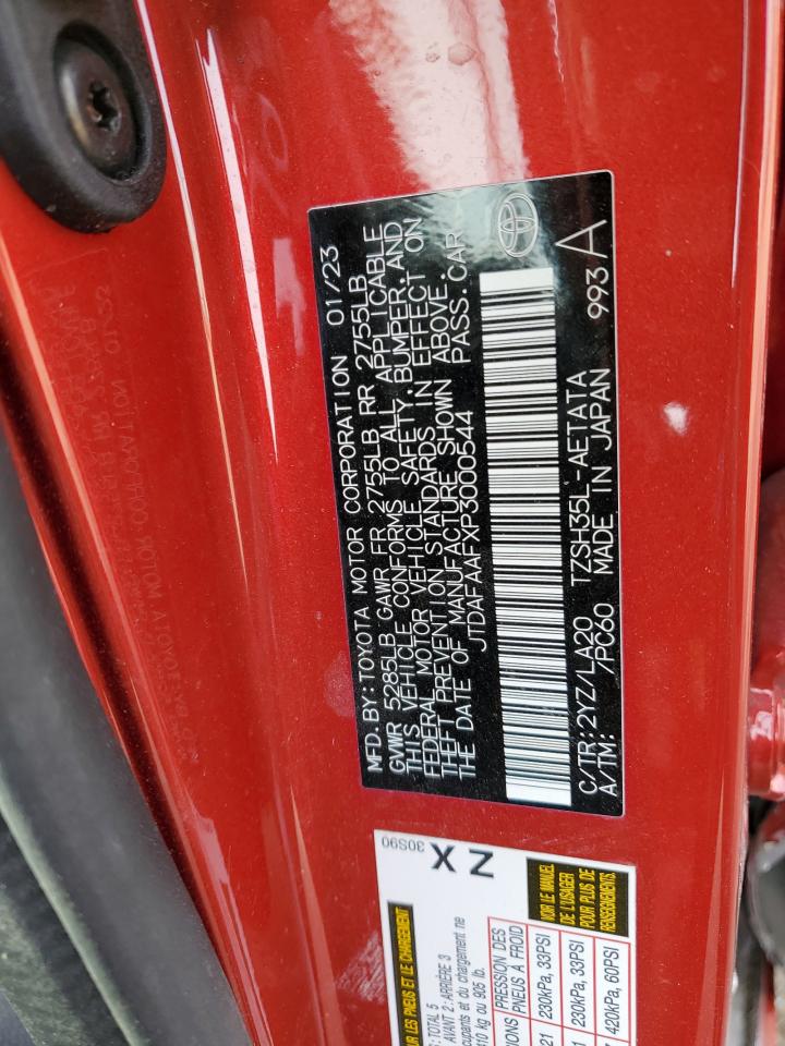 2023 TOYOTA CROWN PLATINUM VIN:JTDAFAAFXP3000544