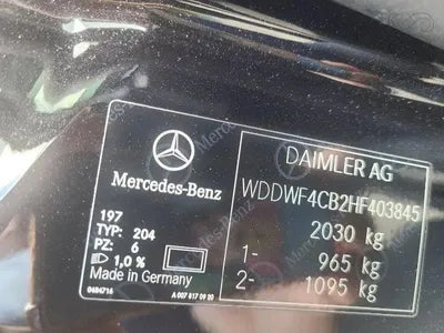 2016 Mercedes-Benz C 200 WDDWF4CB2HF403845 VIN:WDDWF4CB2HF403845