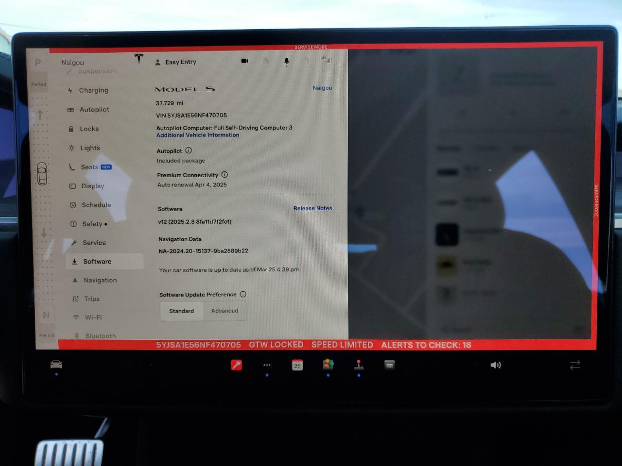 2022 TESLA MODEL S  VIN:5YJSA1E56NF470705