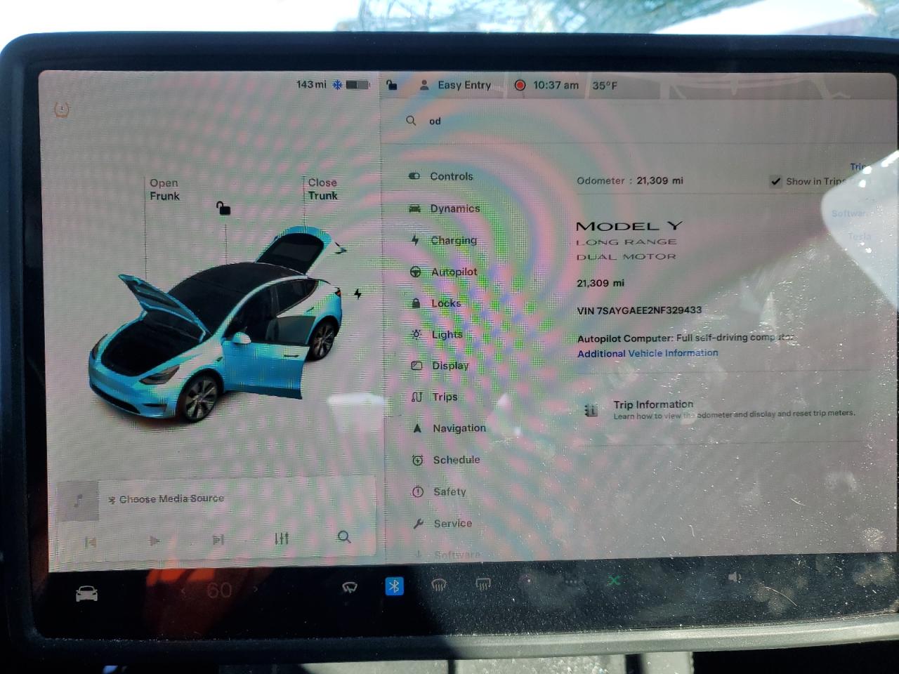 2022 TESLA MODEL Y  VIN:7SAYGAEE2NF329433