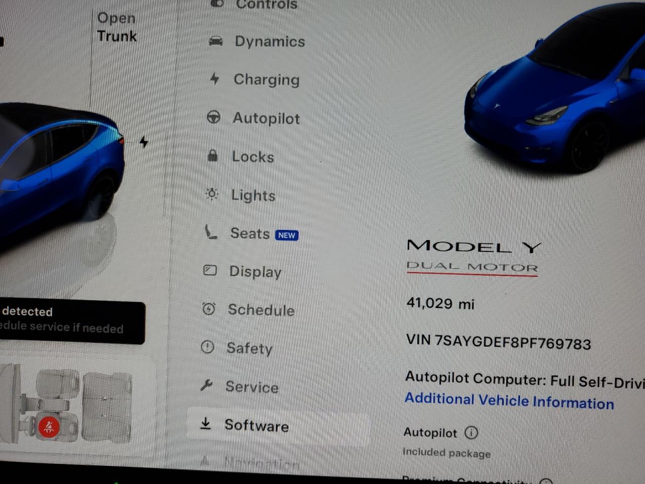2023 TESLA MODEL Y  VIN:7SAYGDEF8PF769783