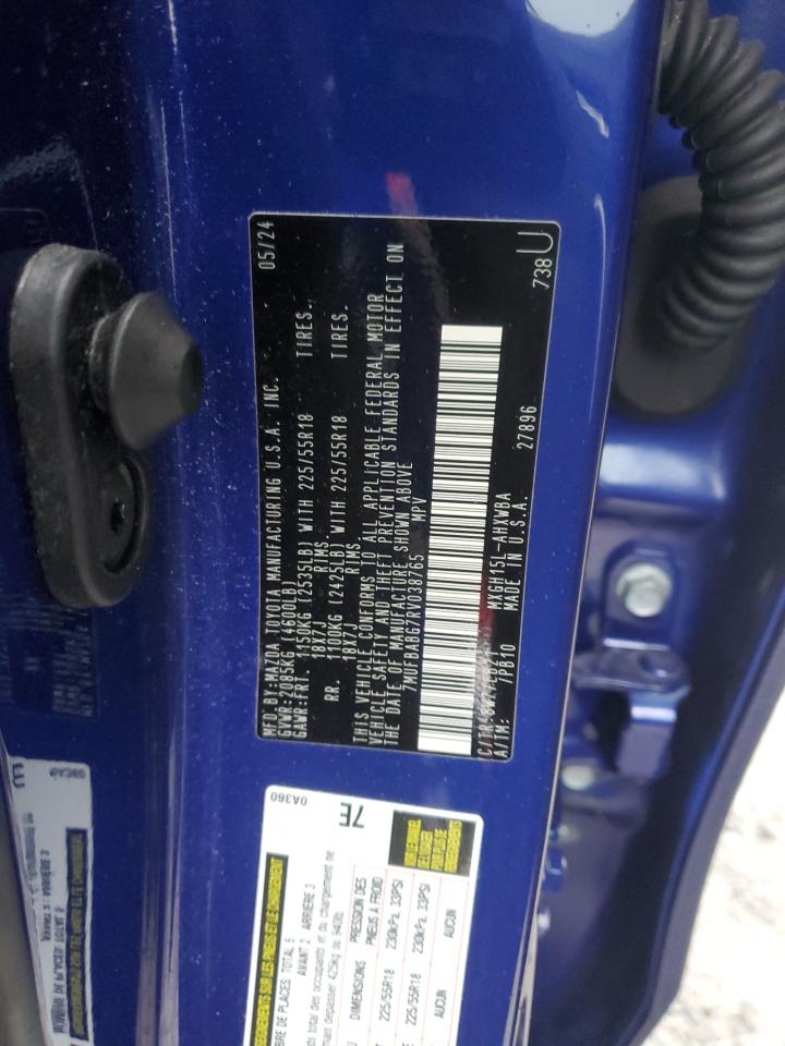 2024 TOYOTA COROLLA CROSS SE VIN:7MUFBABG7RV038765