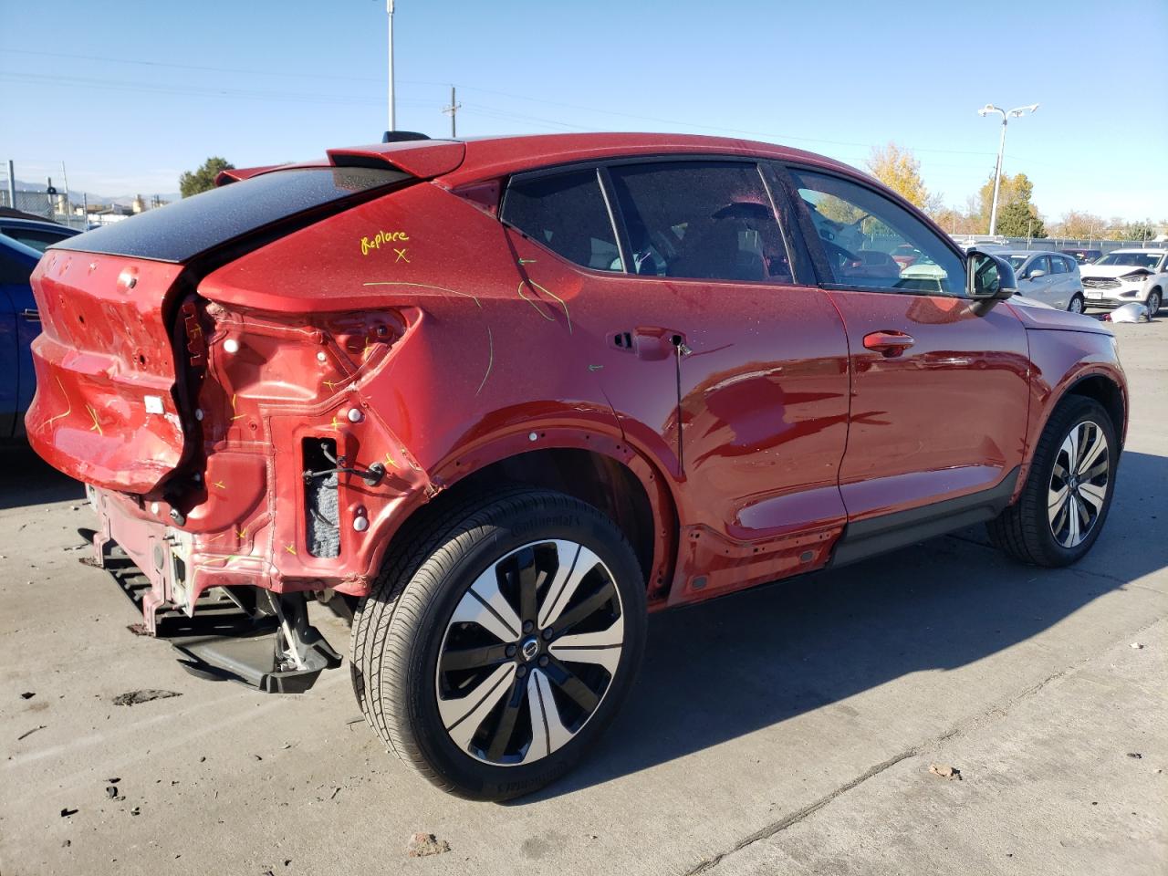 2023 VOLVO C40 RECHARGE PLUS VIN:YV4ED3GL6P2029879