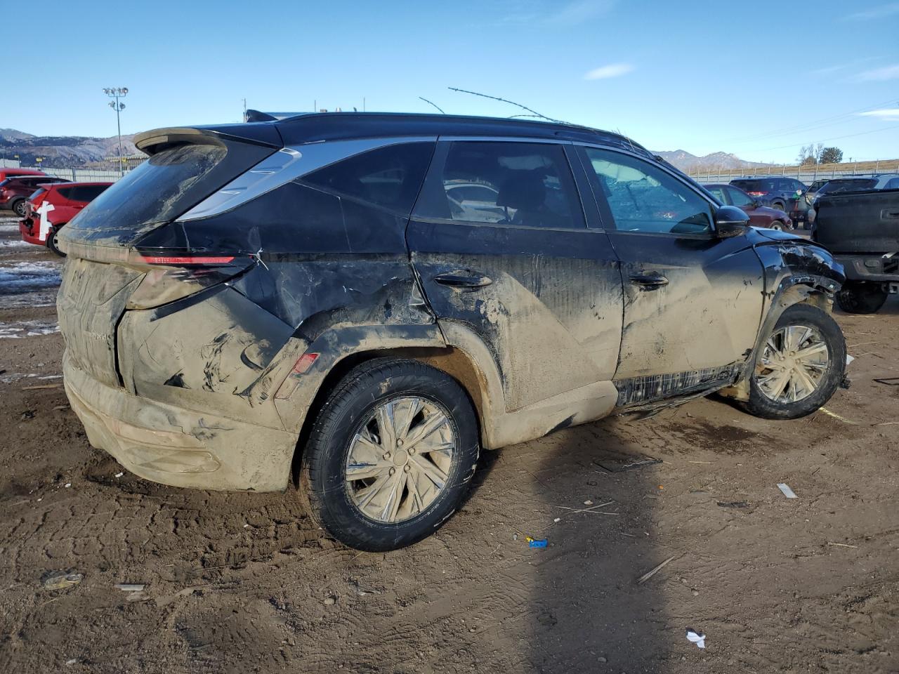 2022 HYUNDAI TUCSON BLUE VIN:KM8JBCA12NU050594