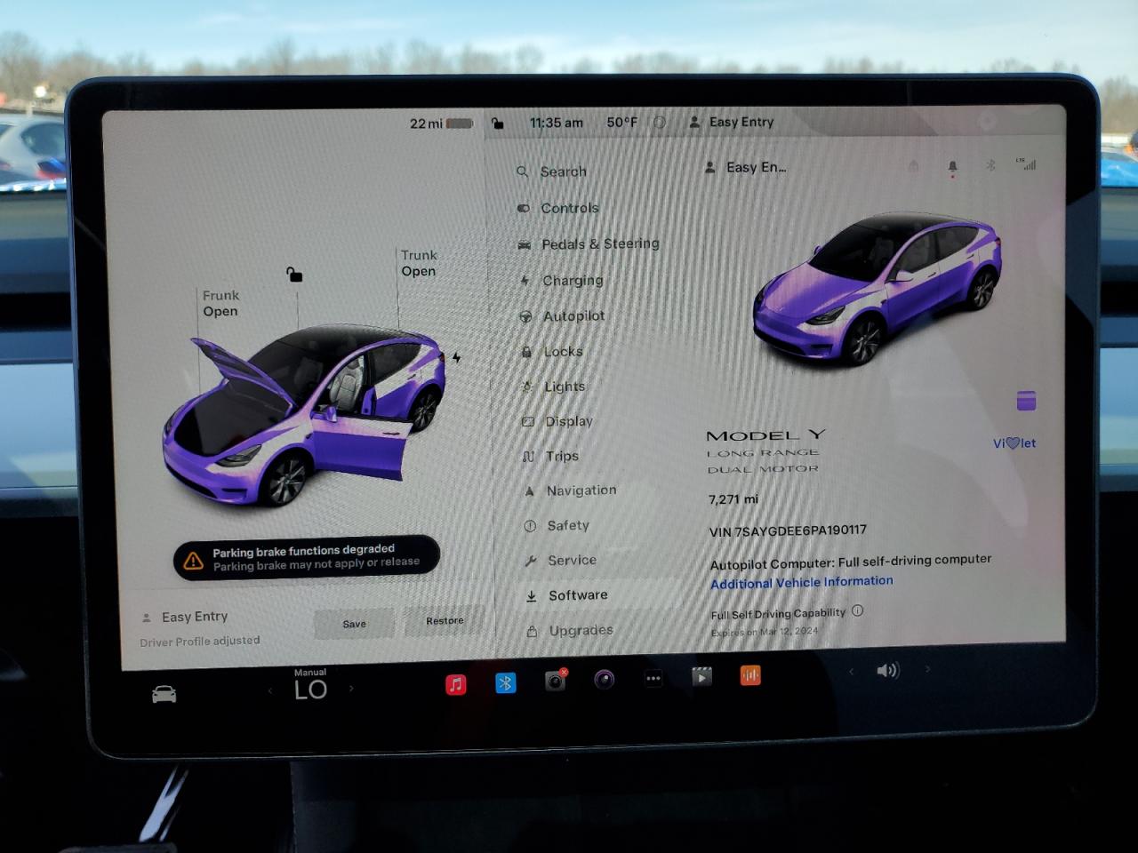 2023 TESLA MODEL Y  VIN:7SAYGDEE6PA190117