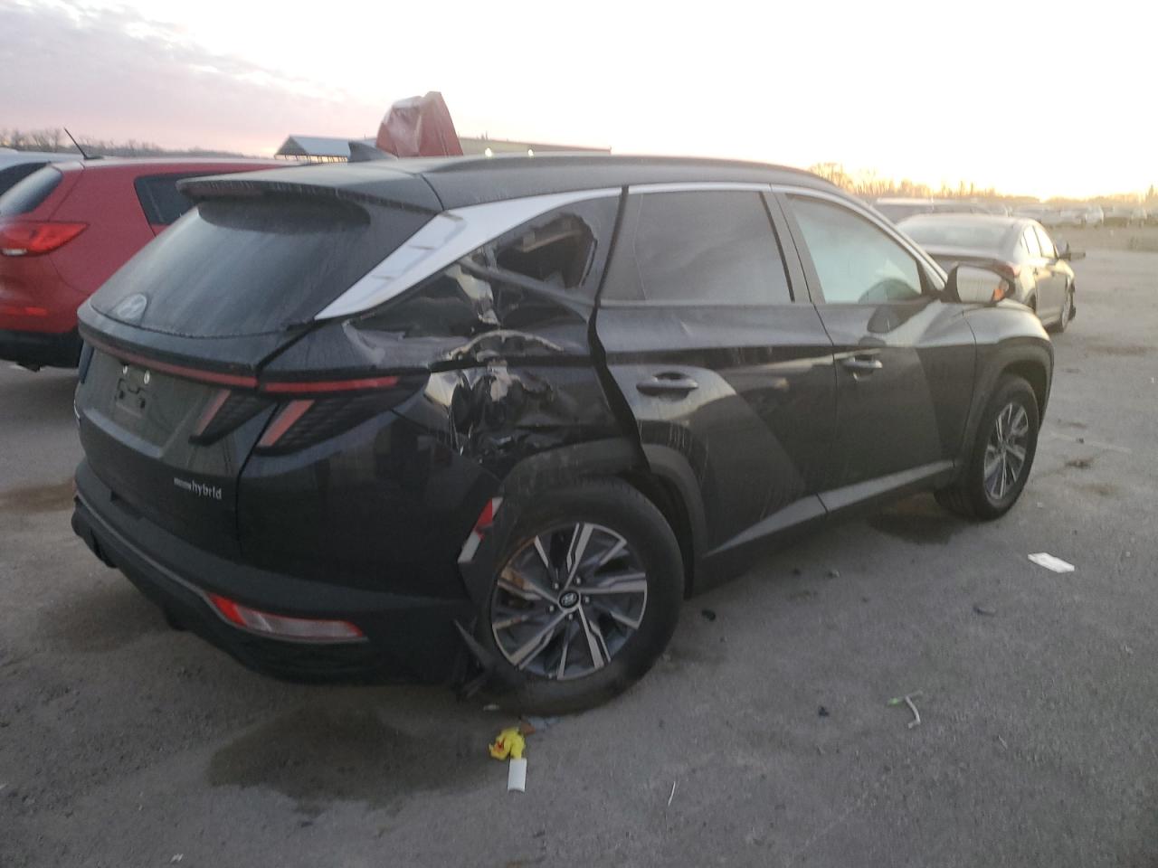 2022 HYUNDAI TUCSON BLUE VIN:KM8JBCA18NU053080