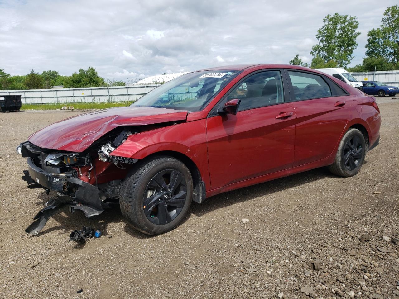 2023 HYUNDAI ELANTRA BLUE VIN:KMHLM4AJ5PU070057