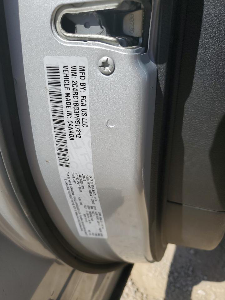 2023 CHRYSLER PACIFICA TOURING L VIN:2C4RC1BG3PR517212
