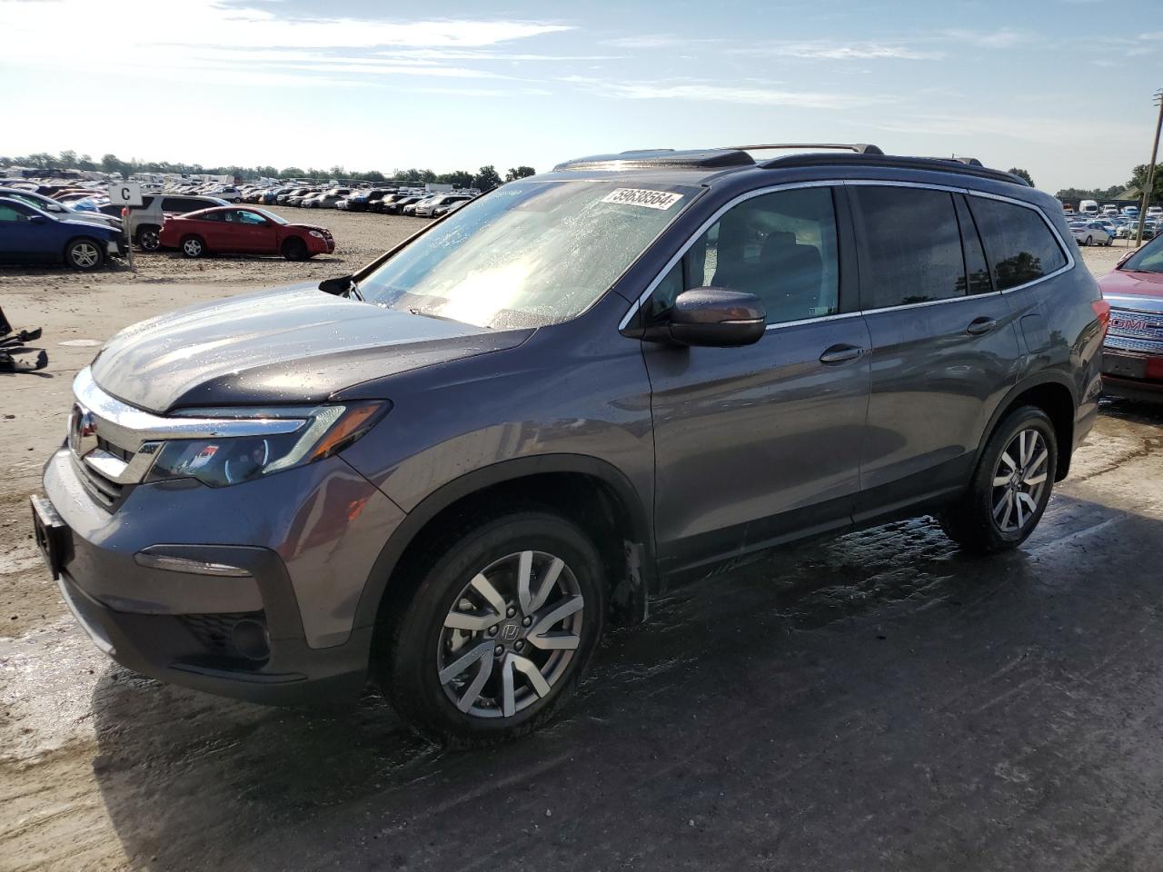 2022 HONDA PILOT EXL VIN:5FNYF6H59NB013486