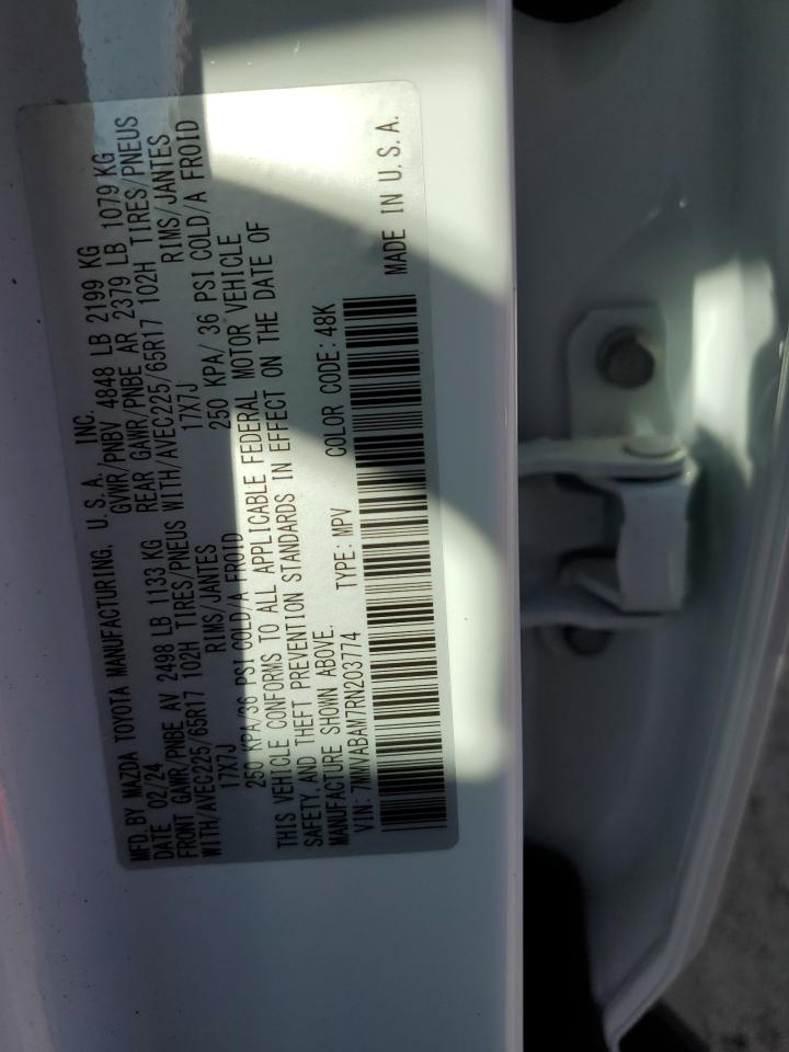 2024 MAZDA CX-50 SELECT VIN:7MMVABAM7RN203774