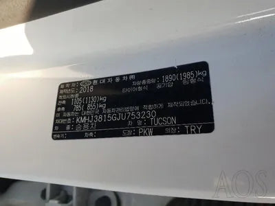 2018 Hyundai Tucson KMHJ3815GJU753230 VIN:KMHJ3815GJU753230