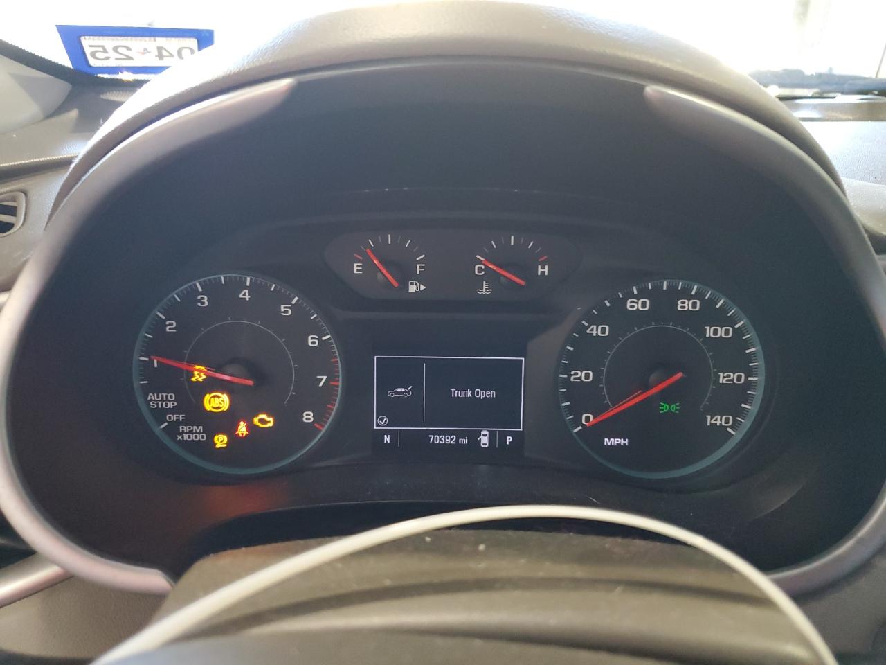 2022 CHEVROLET MALIBU LT VIN:1G1ZD5ST3NF154747