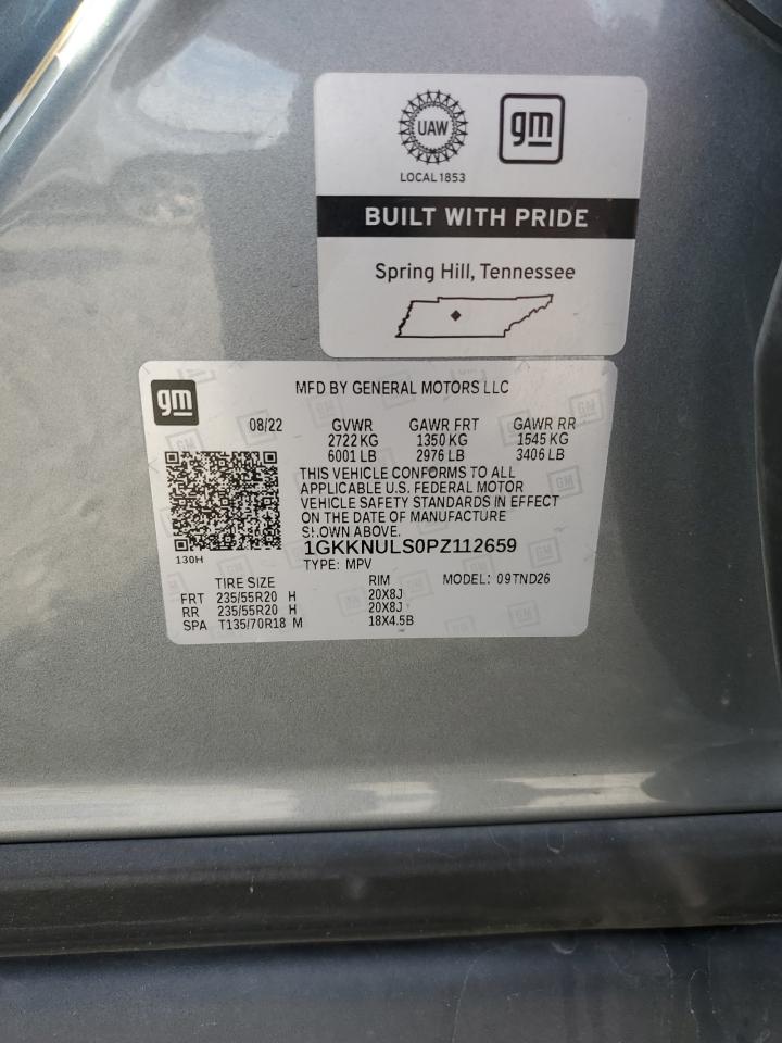 2023 GMC ACADIA SLT VIN:1GKKNULS0PZ112659