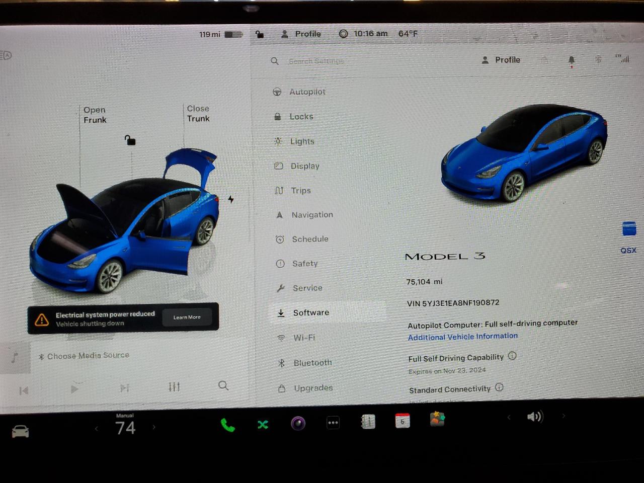 2022 TESLA MODEL 3  VIN:5YJ3E1EA8NF190872