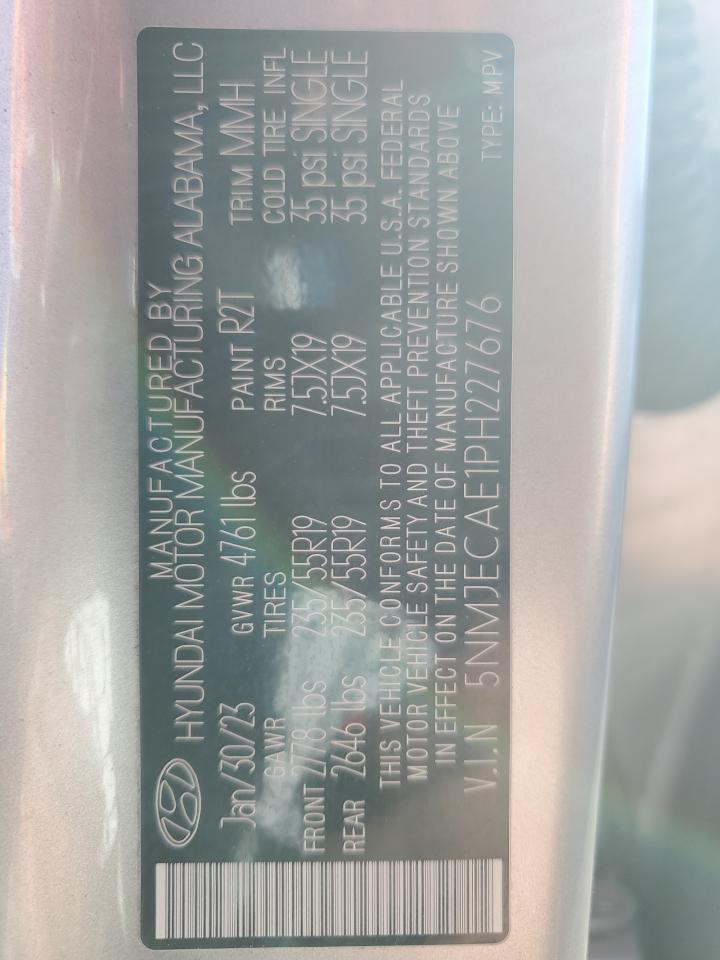 2023 HYUNDAI TUCSON LIMITED VIN:5NMJECAE1PH227676