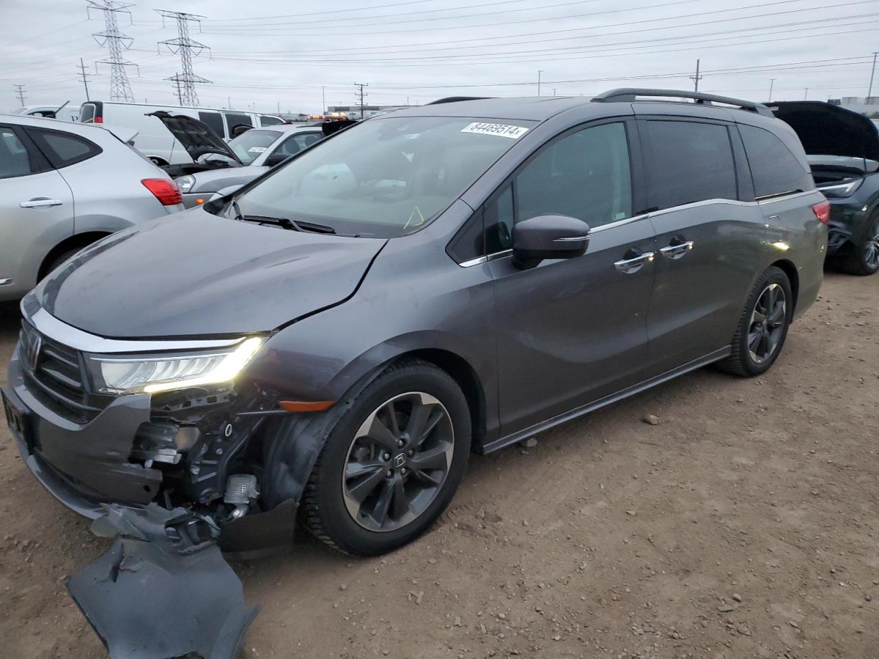 2022 HONDA ODYSSEY ELITE VIN:5FNRL6H96NB043738