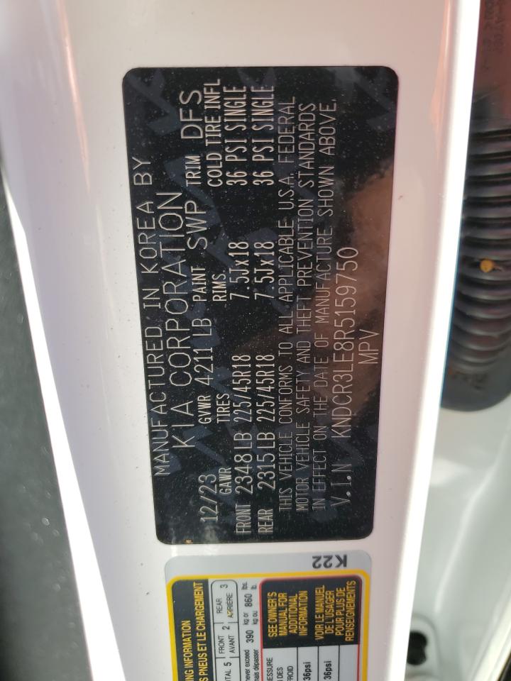 2024 KIA NIRO EX VIN:KNDCR3LE8R5159750
