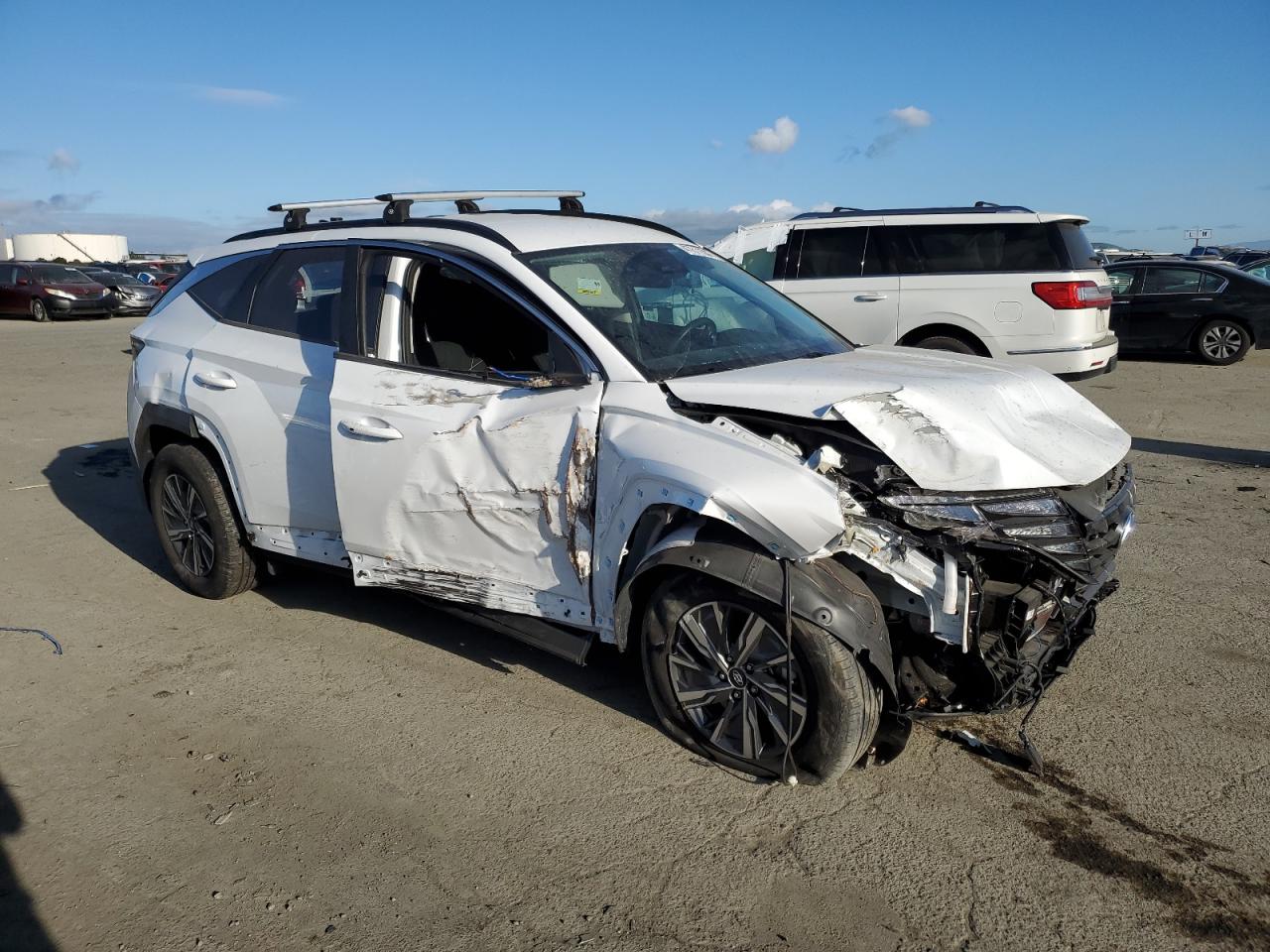 2022 HYUNDAI TUCSON BLUE VIN:KM8JBCA17NU024363