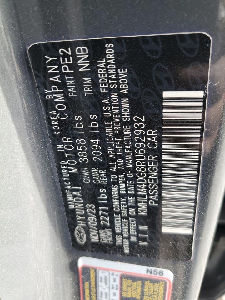 2024 HYUNDAI ELANTRA SEL VIN:KMHLM4DG8RU692932