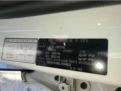 2020 Kia K5 KNAG541BBLA009613 VIN:KNAG541BBLA009613