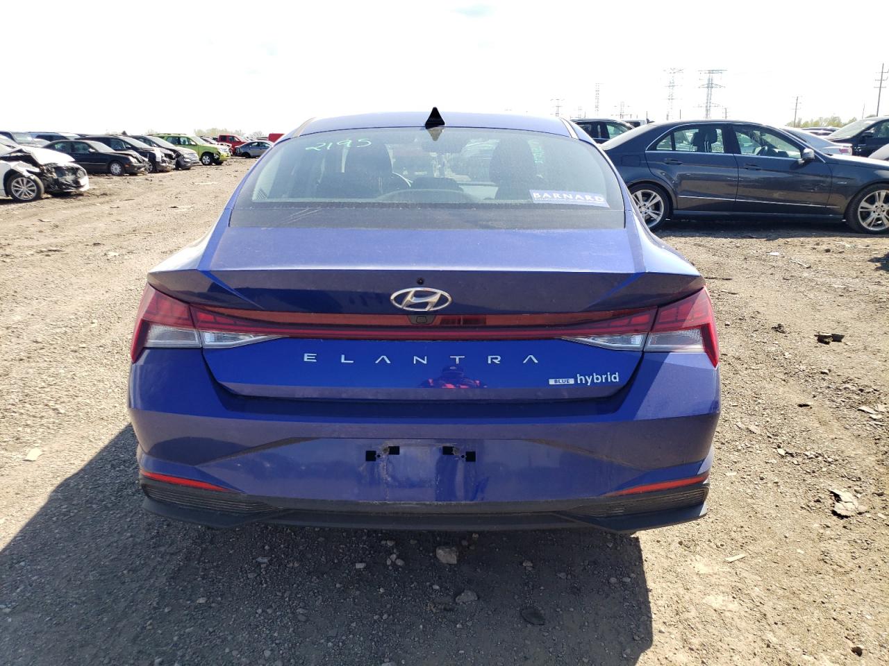 2022 HYUNDAI ELANTRA BLUE VIN:KMHLM4AJ6NU032012