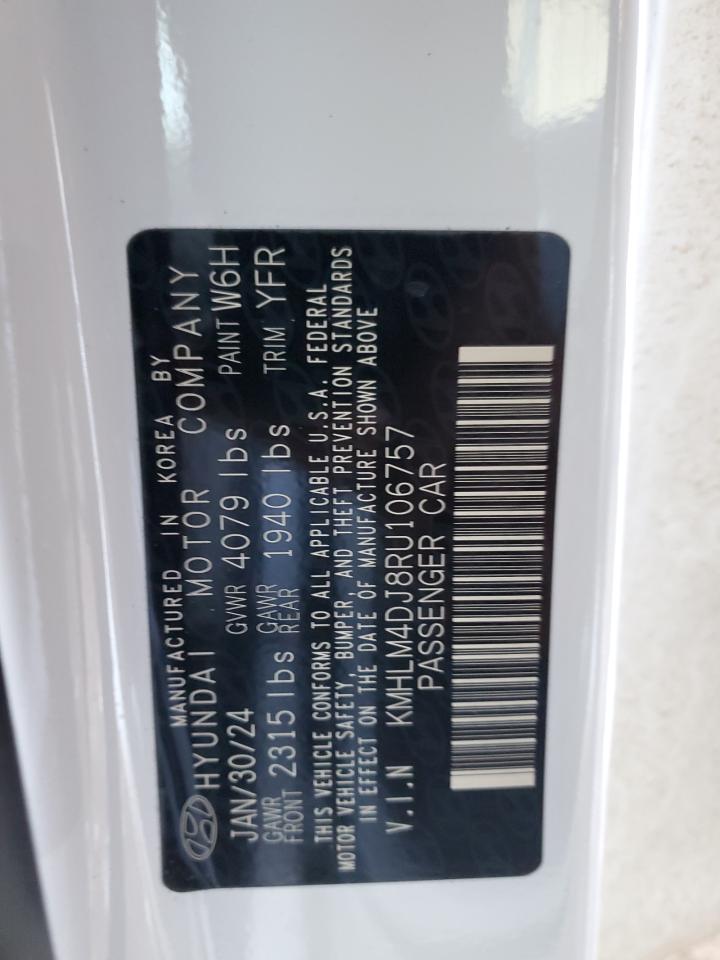 2024 HYUNDAI ELANTRA BLUE VIN:KMHLM4DJ8RU106757