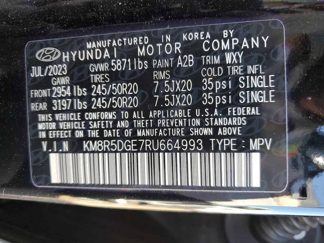 2024 HYUNDAI PALISADE LIMITED VIN:KM8R5DGE7RU664993