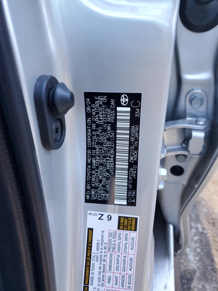 2024 TOYOTA COROLLA LE VIN:JTDBDMHE8RJ011341