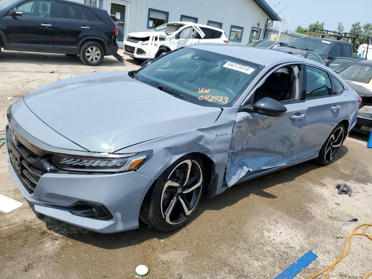 2022 HONDA ACCORD HYBRID SPORT VIN:1HGCV3F20NA042423