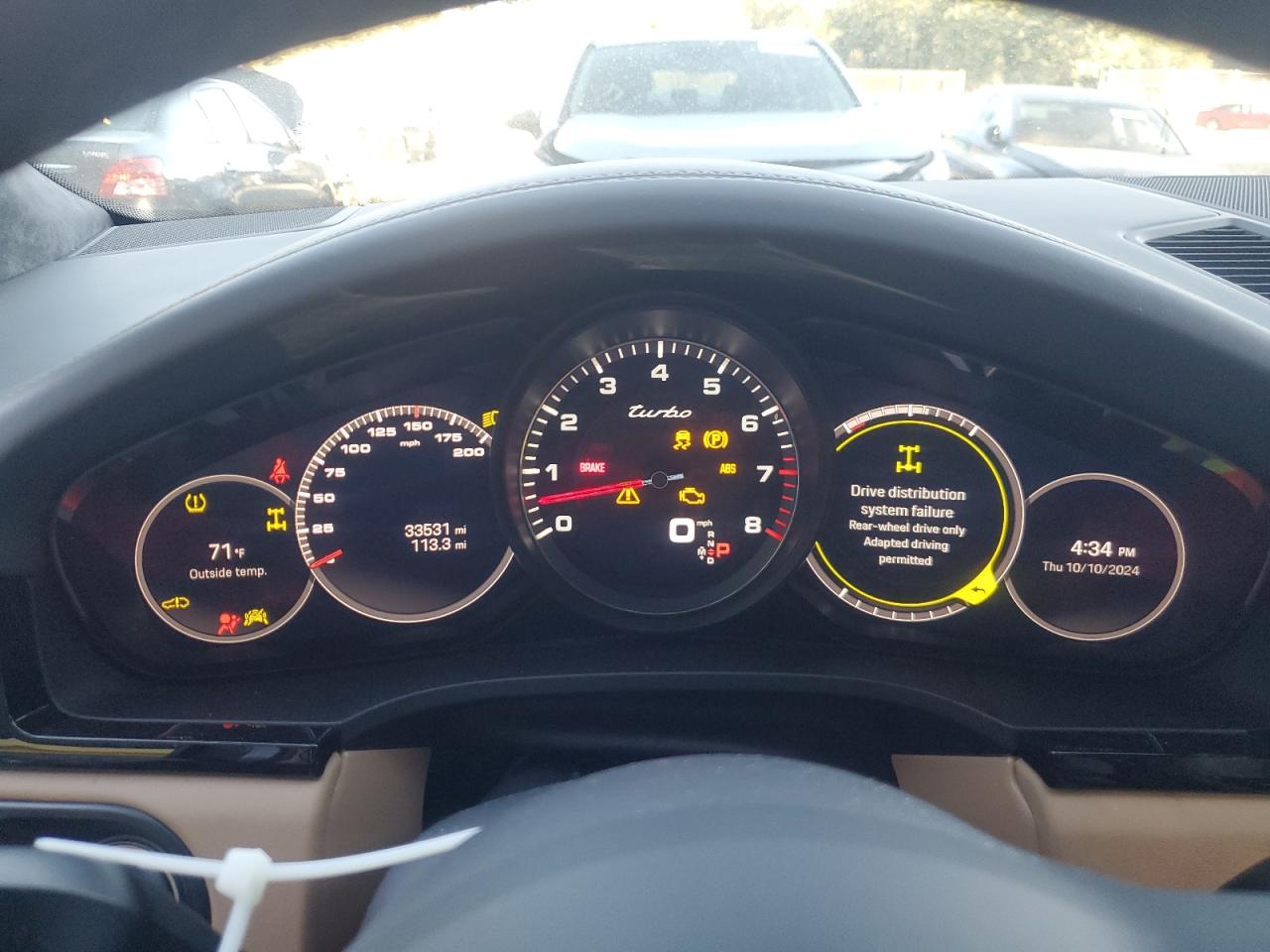 2022 PORSCHE CAYENNE TURBO VIN:WP1AF2AY5NDA44206